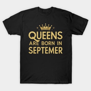 Queen Are Born In September T-Shirt